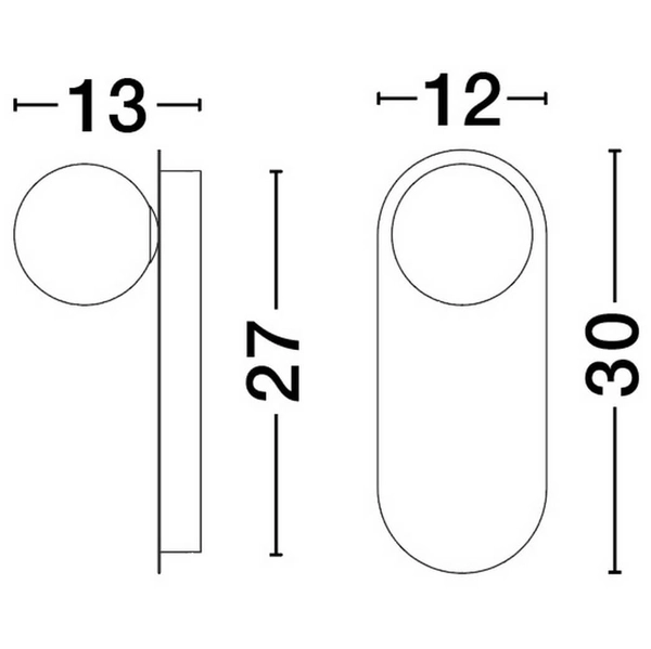 Kulisty kinkiet przyścienny do sypialni ALTOS LE44370 biały