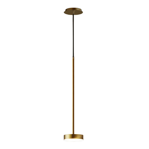 LAMPA wisząca CGSPOTLED1 COPEL okrągła OPRAWA metalowa LED 12W 3000K zwis dysk antyczny mosiądz