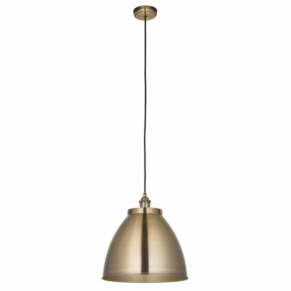 Kopułowa lampa wisząca nad stół Franklin 98744 Endon metalowa mosiądz