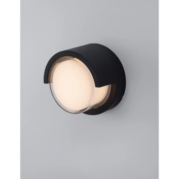 Ścienna lampa na elewację PETIONVILLE szara LE71554 1xLED 12W 3000K IP65 ogrodowa