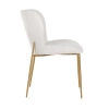 Skandynawskie krzesło jadalniane ODESSA BOUCLE S4508 WHITE białe