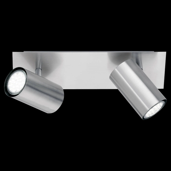 Podwójna lampa sufitowa VANTOS DL207802400 Trio do jadalni tubki srebrna