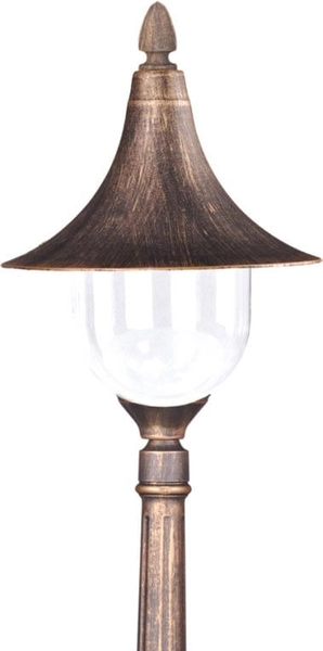 Ogrodowa latarnia Boston K-8129 CZARNY/ZŁOTY czarna złota