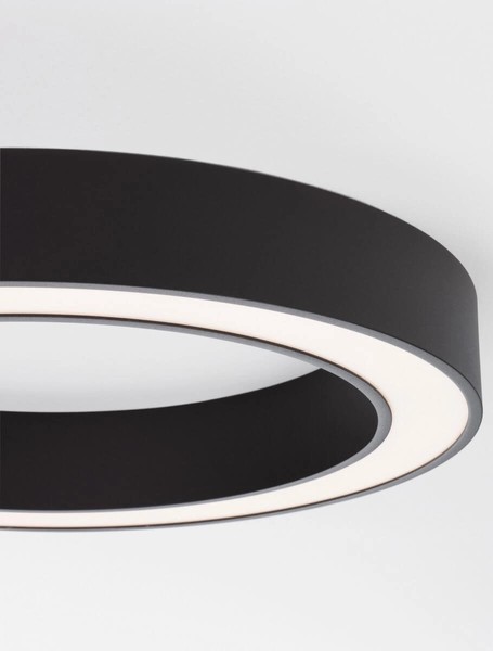 Okrągły plafon pokojowy Claro pierścień LED 50W 2700-4000K czarny