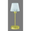 Nowoczesna lampa biurkowa LUIS 595700108 biała mosiądz z wtyczką