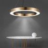 Metalowy ring Circle ST-8848-80 black Step LED 80W 3000K podwieszany tytanowy