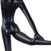 Podłogowa lampa czarna WOMAN BALLERINA 1xE27 kula biała designerska F9221