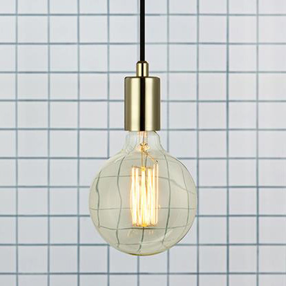 Metalowa lampa wisząca Sky 106170 do sypialni industrial złota