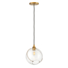 Wisząca lampa kula QN-SKYE-1P ball kulista szklana mosiądz