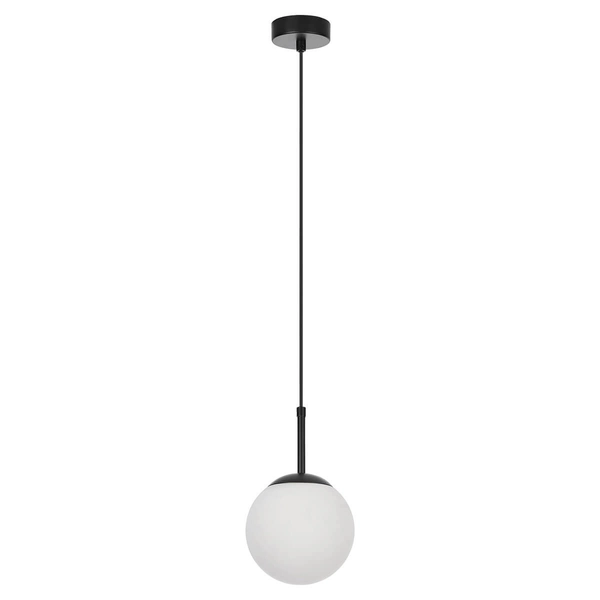 Wisząca lampa kula Dorado LP-002/1P BK do salonu czarny biały