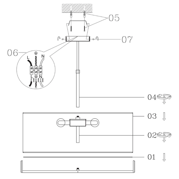 Regulowana lampa wisząca Hayfield 72635 Endon abażur beżowy brązowy