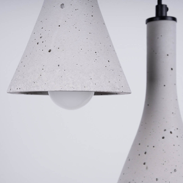 Lampa zwisająca Rea SL.1226 do jadalni potrójna szara