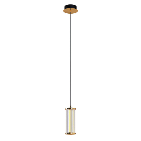Zwisająca lampa Cally MD3147-1A-3GT Zumaline LED 7W 3000-6000K złoty