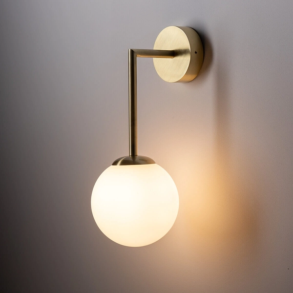 Kinkiet ścienny Agave 10526 LED 10W 3000-4000K IP44 kula miedziany biały