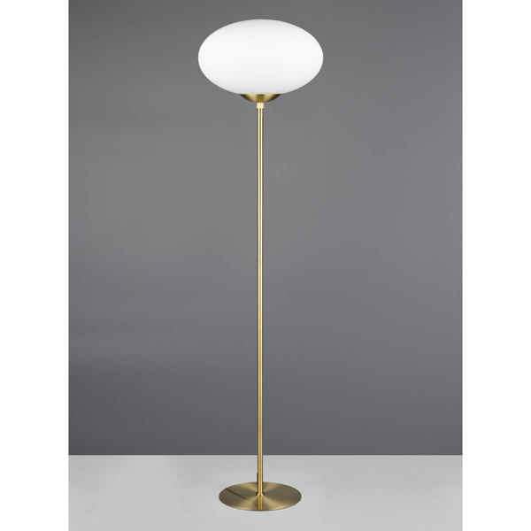 Podłogowa lampa salonowa FOMENTO 463100108 Trio bańka złoty biały