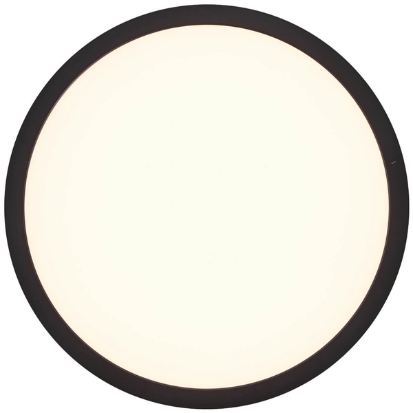 Plafon okrągły do salonu Tuco HK19148S76 LED 21W 3000K biały czarny