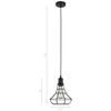 Wisząca LAMPA druciana SYNTHIA MDM2268-1 Italux industrialna OPRAWA metalowa ZWIS klatka czarna