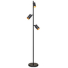 Stojąca lampa Mirabel 326577 Polux regulowana salonowa czarna złota