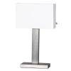 Nowoczesna stołowa lampa Prime 4002680-6524 prostokątna biała srebrna