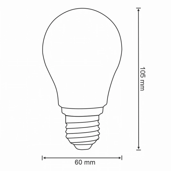 Filamentowa żarówka 313836 E27 7W 2700-6500K kulka przezroczysta