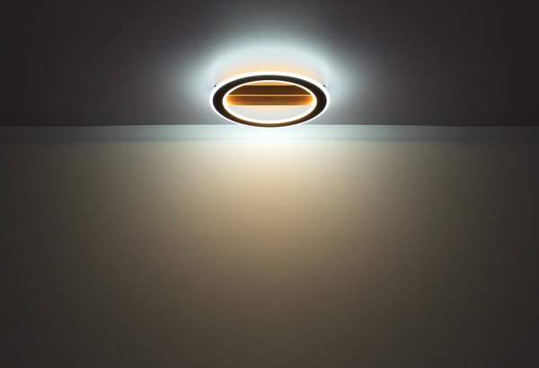 Lampa sufitowa okrągła Mattia 67268-30 LED 30W 3000K czarna drewno
