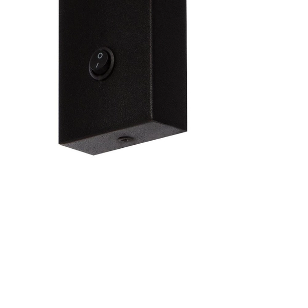 Czarny kinkiet LARS 50717105 ścienna tuba LED 4W 3000K włącznik