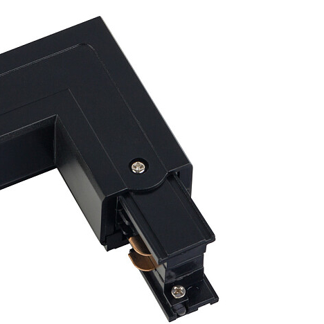 Kątowy L-ŁĄCZNIK uziemienie prawe CTLS POWER L CONNECTOR 8228 Nowodvorski do 3-fazowej szyny natynkowej 230V czarny