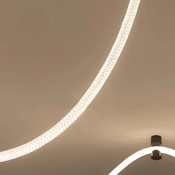 Designerska lampa wisząca Skyline LWSLF LED 60W 3000K linki czarne białe