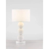 Lampka nocna z abażurem CELVIRO LE45306 kule papierowe z tkaniny biały