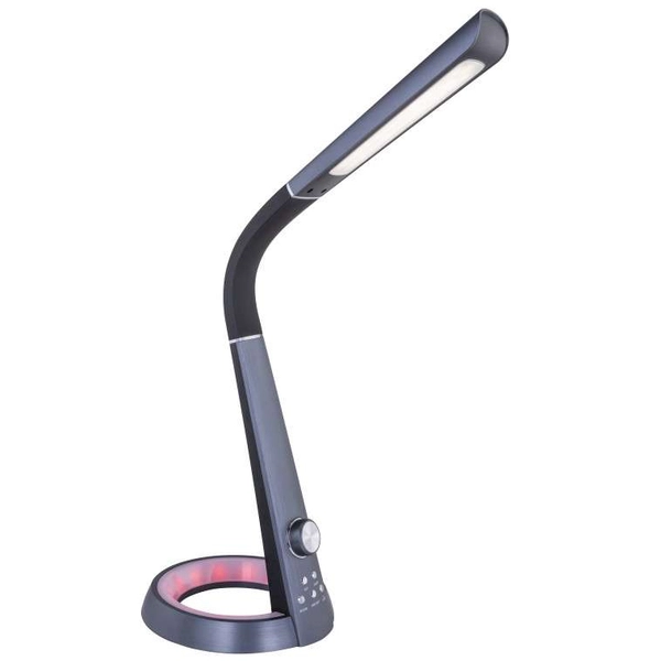 Stojąca LAMPKA biurkowa MITTI 58376B Globo elastyczna LAMPA regulowana LED 8W 3000K - 6300K z portem USB czarna