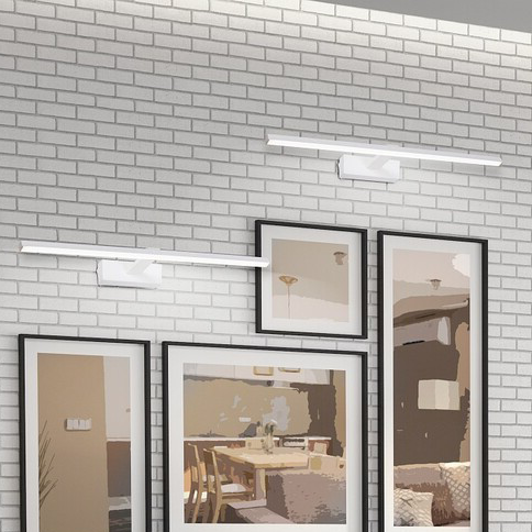 Kinkiet LAMPA ścienna ALBINA 1448 Rabalux metalowa OPRAWA klasyczna LED 8W 4000K galeryjka IP23 biała matowa