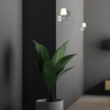 LAMPA ścienna LEE ML6383 Milagro szklana OPRAWA kinkiet chrom biały