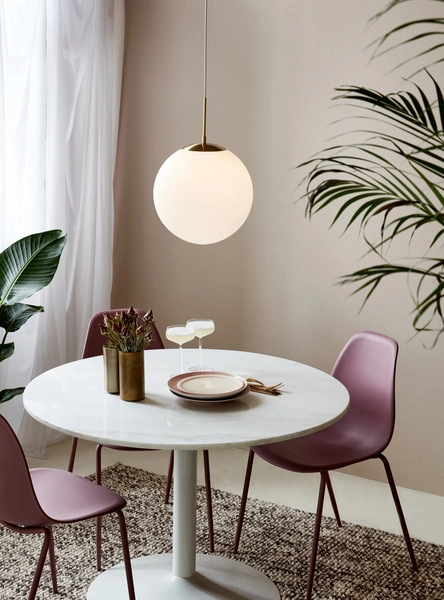 Kulista lampa wisząca Grant 2010573035 Nordlux do salonu biała