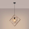 Lampa wisząca CARO SL.1757 drewniana czarna 1xE27 do kuchni