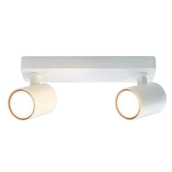 Sufitowa LAMPA regulowana SNOW LP-731/2W WH Light Prestige metalowa OPRAWA plafon reflektorki tuby natynkowe białe