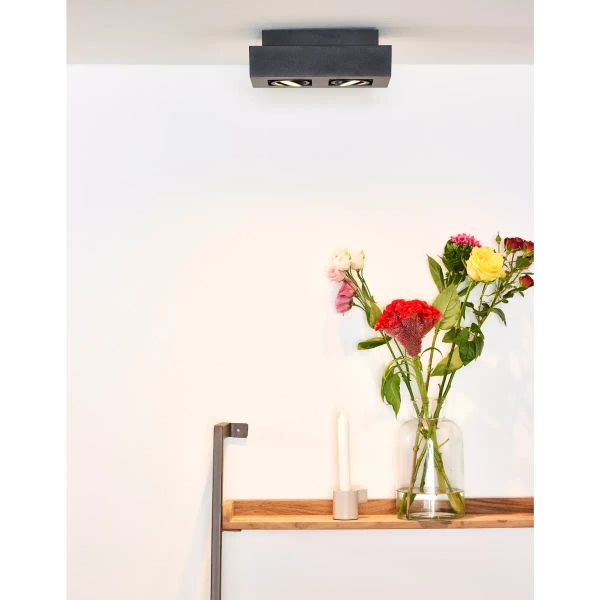 Sufitowa lampa z regulacją XIRAX 09119/11/30 Lucide metalowa czarna