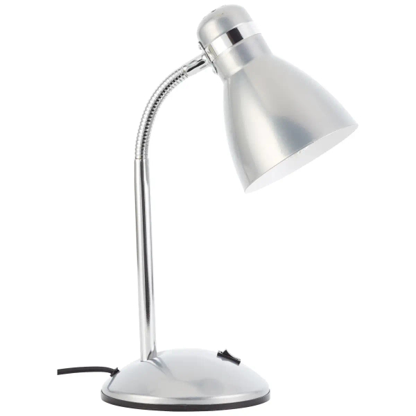 Biurkowa lampka z regulacją Allison 99063/58 na peszlu srebrny