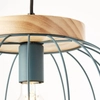 Lampa wisząca Sorana 99234/73 klatka druciana drewno turkusowa OUTLET