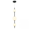 Ledowa lampa wisząca okrągła 20132 LED 13W 3000K kule szklane czarny