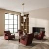 Kulista lampa sufitowa Toledo PND-40717-3-HBR szklana złoty przezroczysty