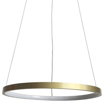 Modernistyczna lampa wisząca Lune 31-76120 ring okrąg matowe złoto