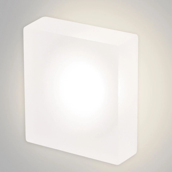 Schodowa lampa Lesel 008 L 100801209 Elkim LED 1W 4000K do holu wpuszczana IP44 biała