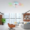 Sterowana lampa sufitowa FELIX srebrna 14637-55 2xLED 50W 2700-5000K RGB