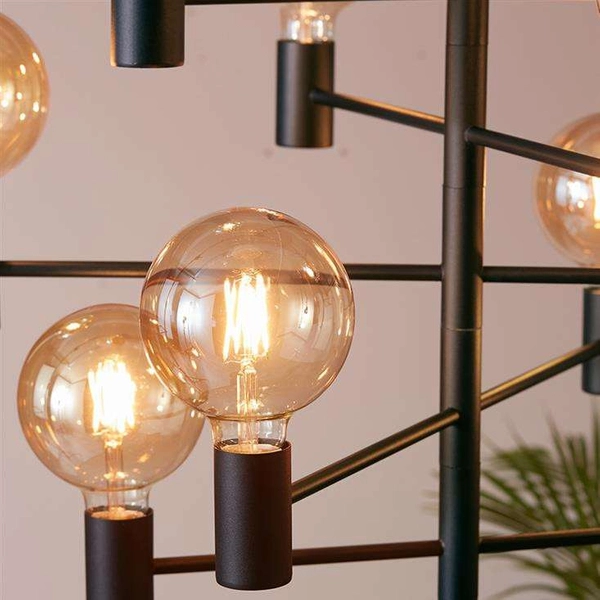 Żyrandol LAMPA wisząca PARIS 107187 Markslojd metalowa OPRAWA molekuły zwis loft sticks czarny