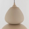 Ceramiczna lampa wisząca Tigali beżowa 5241 1xE27 kopułowa