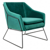 Wypoczynkowy fotel Emma MSE011000308.V35 King Home welur ciemny zielony
