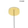 Szklana wisząca lampa CLARA złota MSE1501100570 3xLED 18W nad wyspę