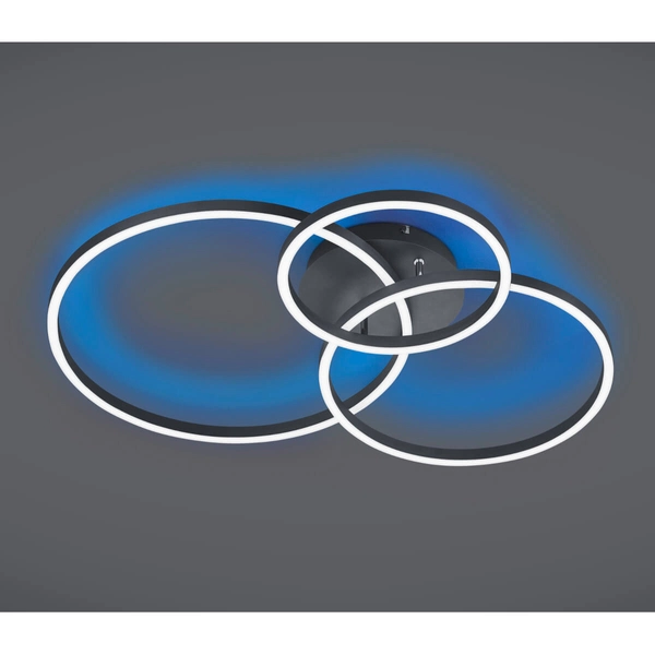 Plafon sufitowy Winona 670810632 Trio LED 28W 2700-6500K ring czarny