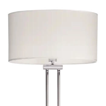 Nowoczesna lampa podłogowa Athens do pokoju biała chrom