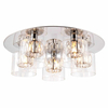 Sufitowa lampa szklana Verina 76517 Endon do salonu przezroczysty srebrny